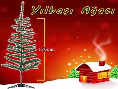 Tcx Yılbaşı Çam Ağacı Gür Dallar 120 Cm