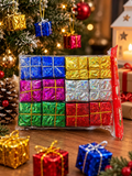 Tcx 24 Adet 3 Cm Yılbaşı Ağacı Süsü Mini Hediye Paketi Süsleri Renkli Noel Ağacı Dekoru