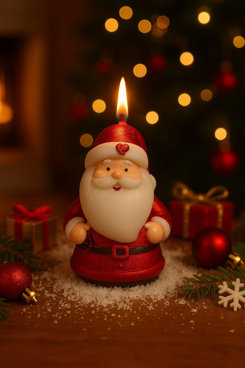 Tcx 3’lü Yılbaşı Dekoratif Mum Seti – Çam Ağacı, Kozalak Ve Noel Baba Şeklinde | Yeni Yıl Sofra Mumu