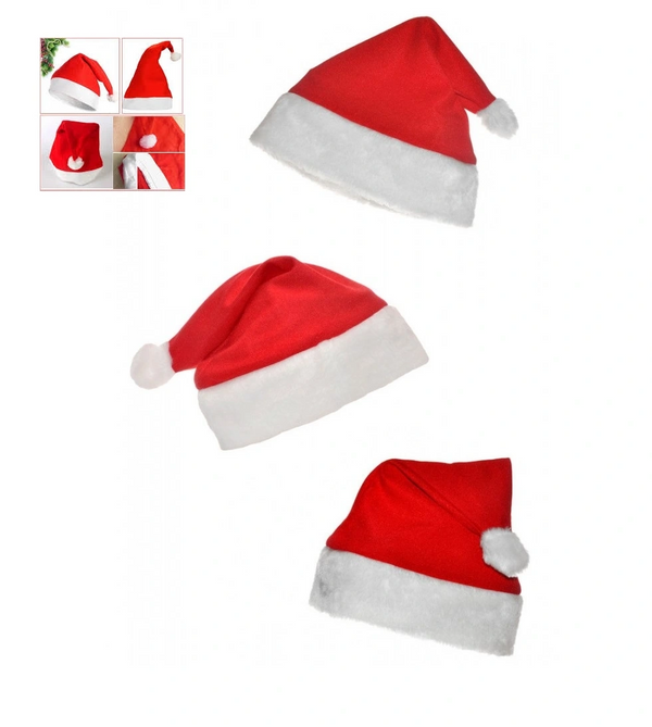 Tcx Noel Baba Şapkası 3 Adet Set
