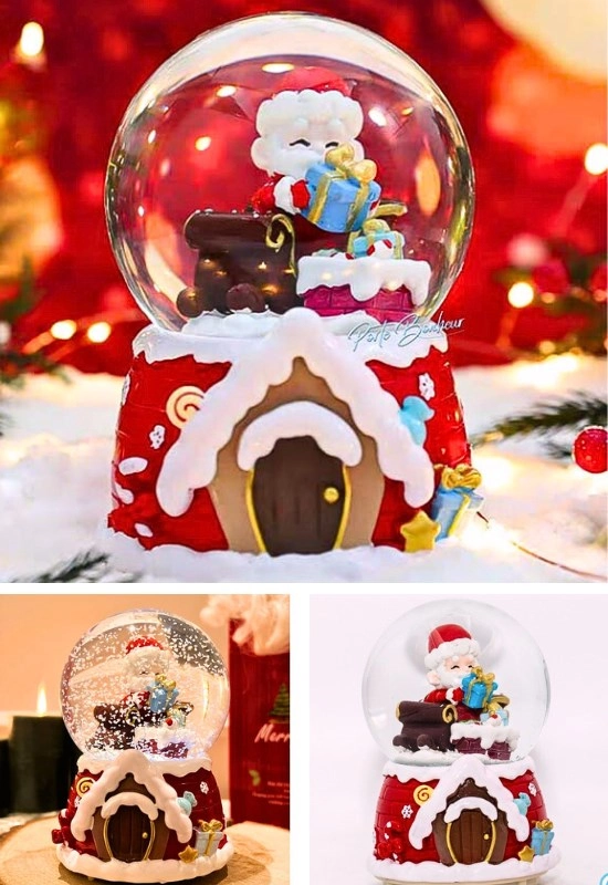 Tcx Yılbaşı 2027 Noel Baba Hediyeleri 13 Cm Orta Boy Işıklı Müzikli Kar Küresi 59b