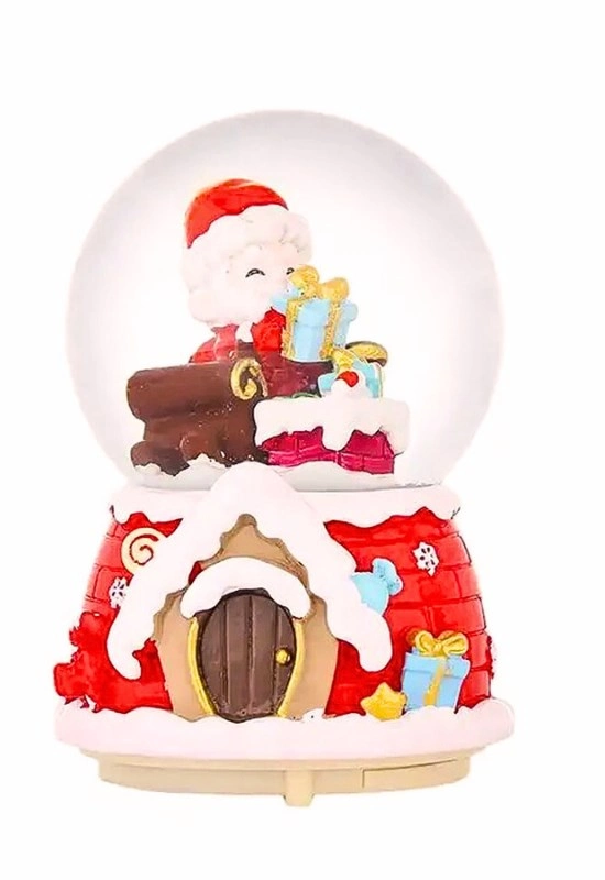 Tcx Yılbaşı 2027 Noel Baba Hediyeleri 13 Cm Orta Boy Işıklı Müzikli Kar Küresi 59b