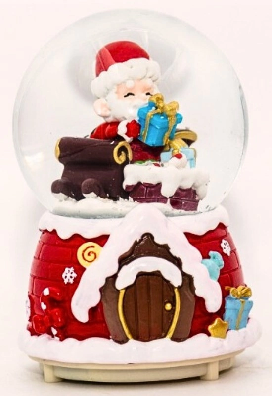 Tcx Yılbaşı 2027 Noel Baba Hediyeleri 13 Cm Orta Boy Işıklı Müzikli Kar Küresi 59b