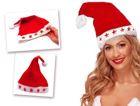Tcx Yılbaşı Özel Işıklı Noel Baba Şapkası