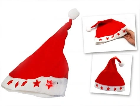 Tcx Yılbaşı Özel Işıklı Noel Baba Şapkası